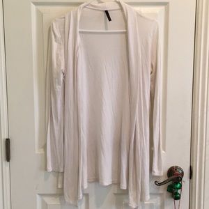 Long Sleeved White Cardigan